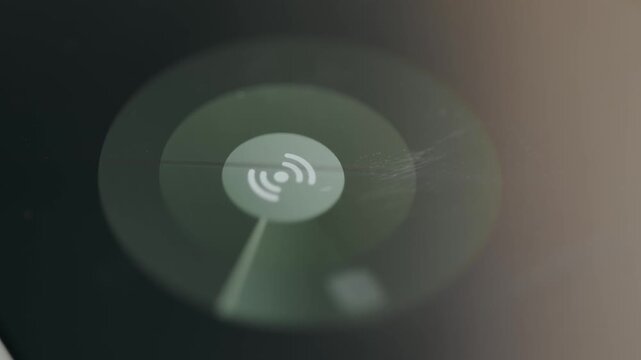 Radar actively detecting cryptocurrency logos