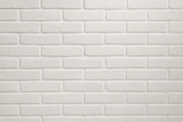 Clean white brick wall texture background