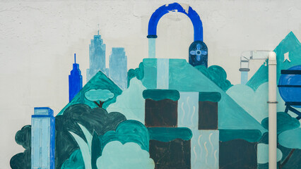 Street art graffiti decoration © K