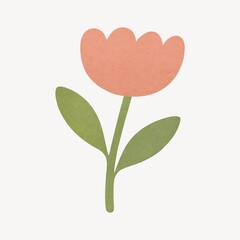 Naklejka premium Simple floral illustration design