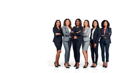 Obraz premium A diverse group of professional women celebrating International Women's Day with confidence and collaboration