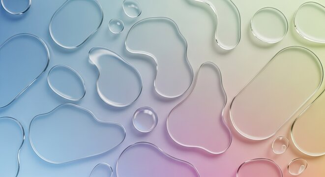 Abstract Fluid Shapes Background