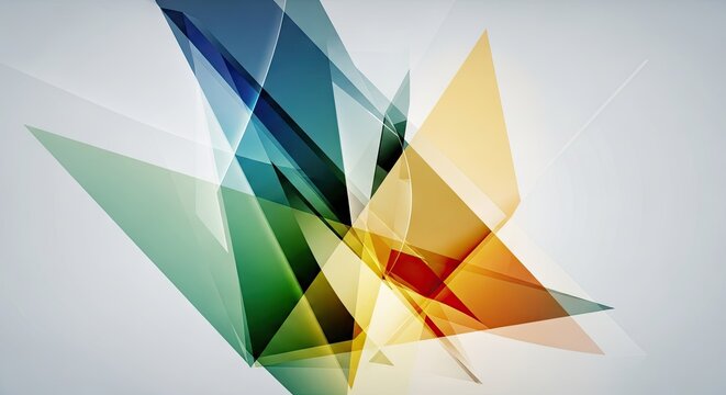 Vibrant Abstract Geometric Shapes