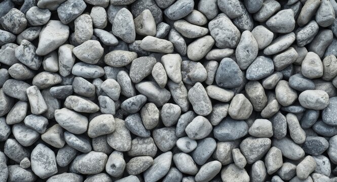 Clinker stones arranged in pile close to cement manufacturing operations