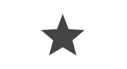 Obraz premium Dark Grey Star Shape Icon Symbol.