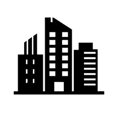 Obraz premium Modern cityscape with sleek skyscrapers and urban architecture.