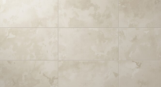Cream ceramic tile wall backdrop with large format tile and minimal surface texture