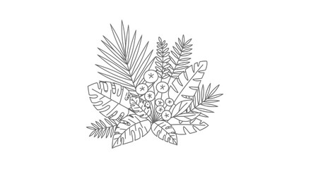 Detailed illustration of various leaves.