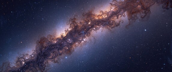 Fototapeta premium Bright and lively 3D cartoon depiction of a vast cosmos setting