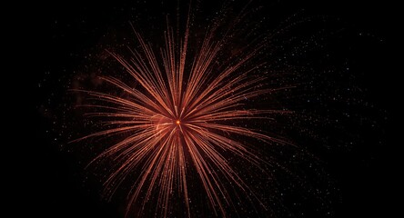 Fototapeta premium Brilliant fireworks imitating luminous cosmic explosion and stellar shapes