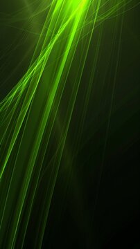 A green and black image with a green line that is the main focus. The image has a futuristic feel to it