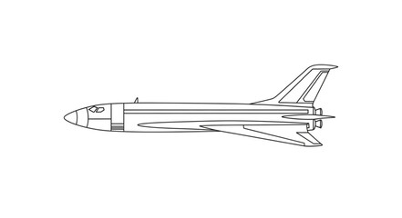 Space Shuttle Illustration Side View. © Ovi
