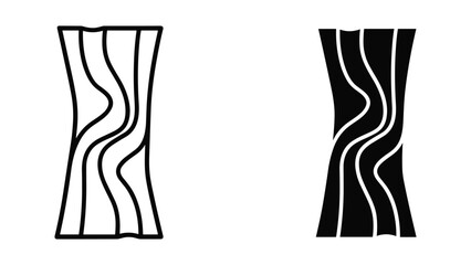 Wood Grain Pattern Organic Texture Vector Art