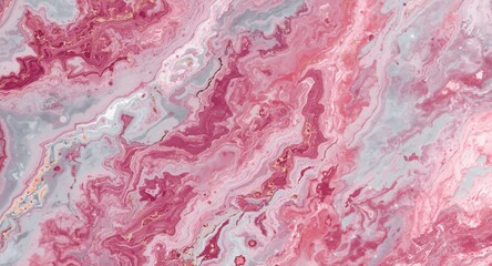 Fototapeta premium Decorative marble pattern with vibrant pink onyx and icy hues perfect for home decoration and tiles