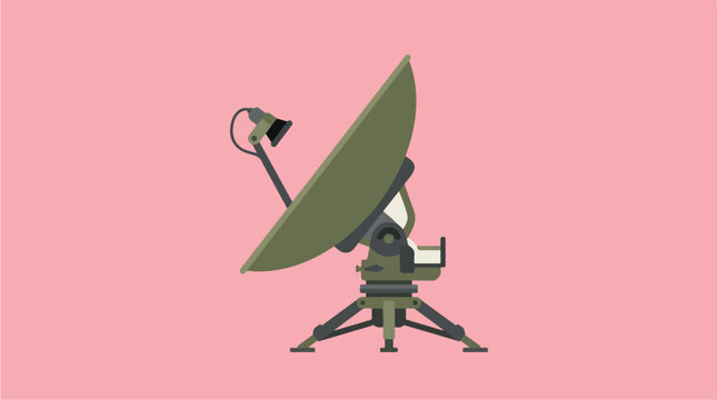 Satellite Dish Antenna Technology Communication Device.