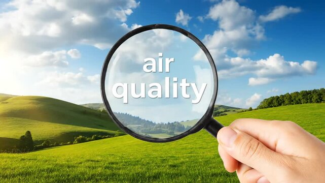 Magnified air quality in nature.