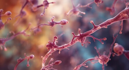 Mouse cortical neurons and small blood vessel fragments visualized with Golgi stain