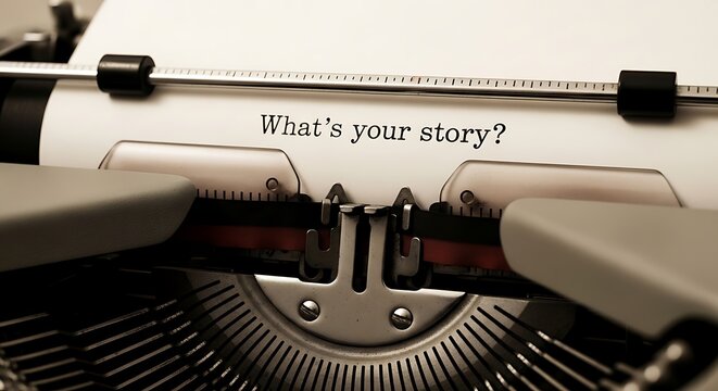 Question asking what is your story typed on old machine