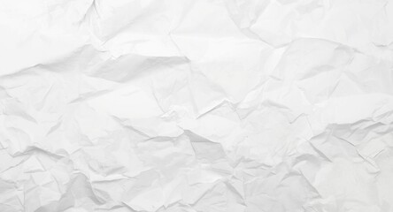 Obraz premium Close up of crumpled tissue paper texture on a clean white background