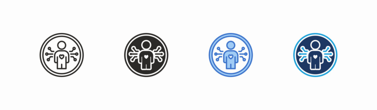 Set of empathist icon collection in multiple style. Icon suitable for web and mobile application