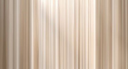 Obraz premium Cinematic luxury hotel atrium with white striped curtains and soft blurred lighting perfect for backgrounds