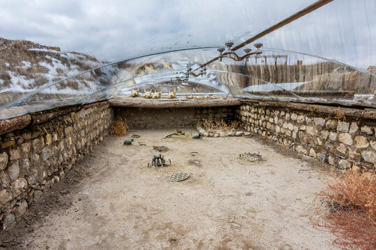 Alacahoyuk ruins in Corum. The oldest settlementof Chalcolithic age is at Alacahoyuk. It was very important centre of cult,art in the bronze and Hittite periods.