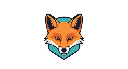 Obraz premium Illustration of a Fox Head Logo.