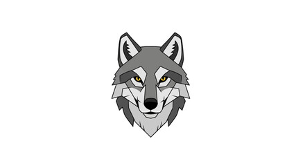 Fototapeta premium Illustration of a Wolf Head Graphic.