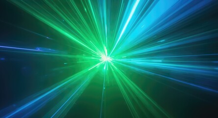 Obraz premium Colorful smooth texture background with green and blue light streaks creating an abstract effect and copy space