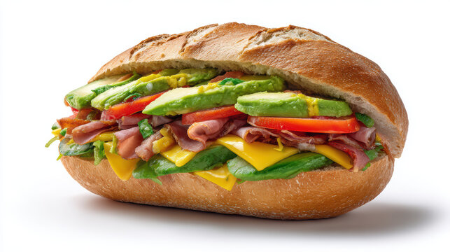 transparent mexican cemitas puebla-style sandwich food photography