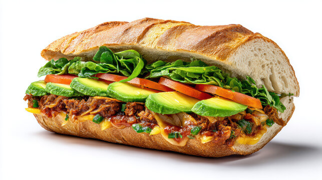 transparent mexican cemitas puebla-style sandwich food photography