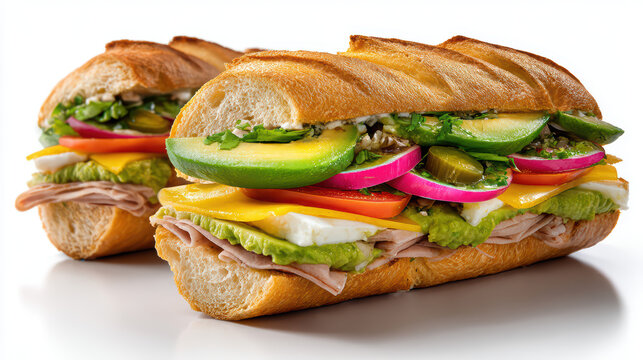 transparent mexican cemitas puebla-style sandwich food photography