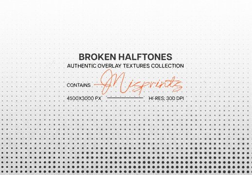 Halftone Bad Printer Textures