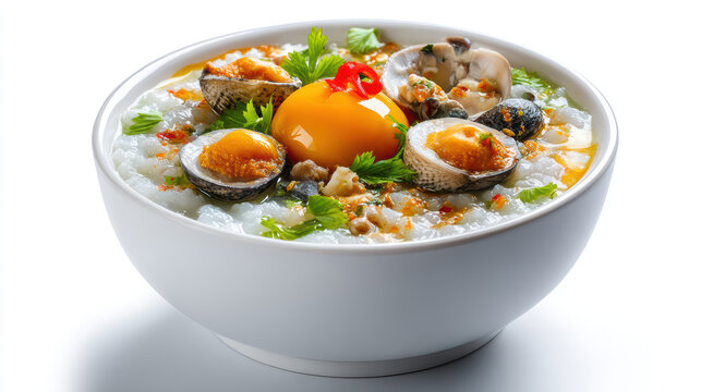 thai khao tom pla fish congee with century egg