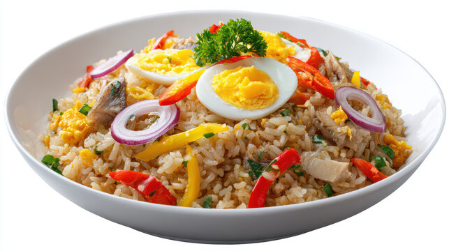 thai khao pad pla kem salted fish fried dish