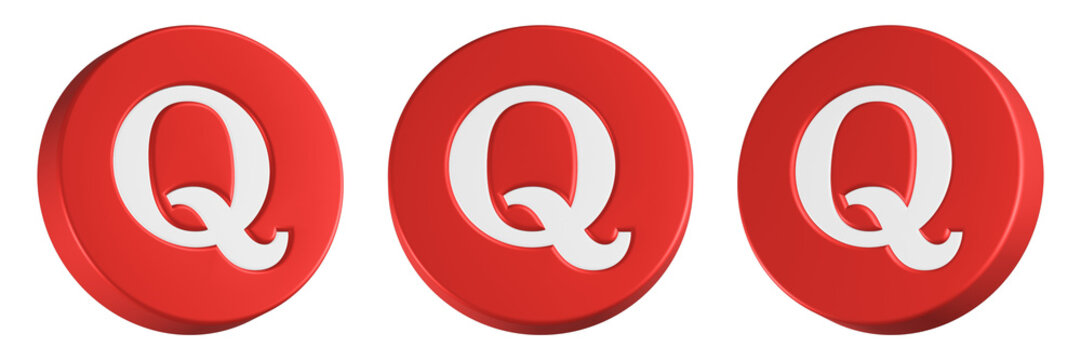 quora icon 3d app logo social media
