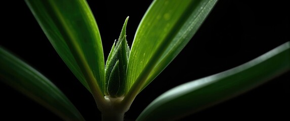 Close-up detail of Schlumbergera cuttings showing robust new shoot formation