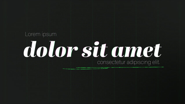 Clean Kinetic Type Titles &ndash; Minimal Typography Animations with Underline and Highlight Effects