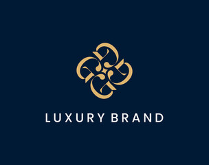 Fototapeta premium elegant letter g golden monogram ornate abstract luxury brand logo