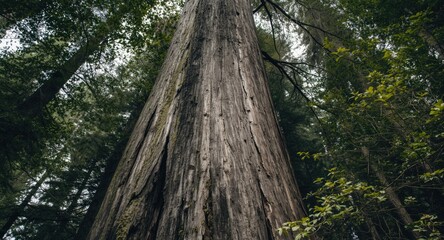 Obraz premium Ancient Cedar Tree Towering Over Two Centuries Old