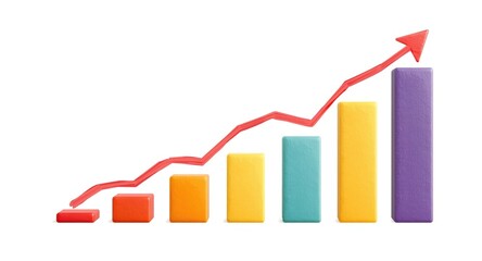 Economic stress bar graph displayed on white background offering copy space for text