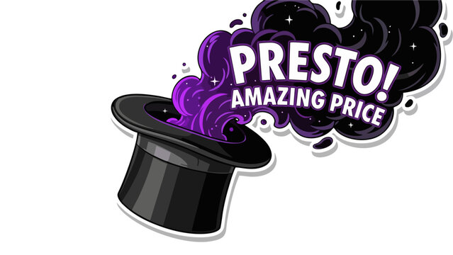 Presto Amazing Price Magic Show Top Hat Reveal for Sales and Discounts