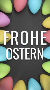 Videoanimation - 16 Pastellfarbene Ostereier - Frohe Ostern