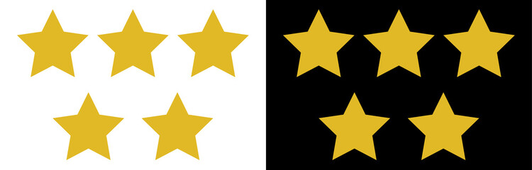 Obraz premium Stars. vector illustration of a set of golden stars. 