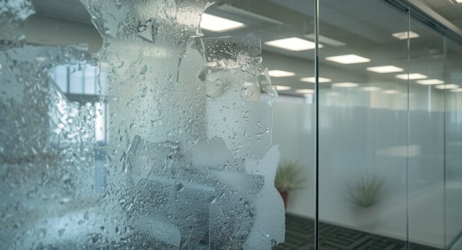 Comprehensive safety review of damaged glass wall sections