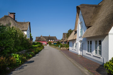 Nordfriesland Dorf Nebel auf Amrum