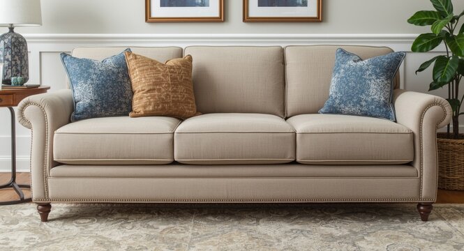 Custom reupholstering services for residential furniture pieces
