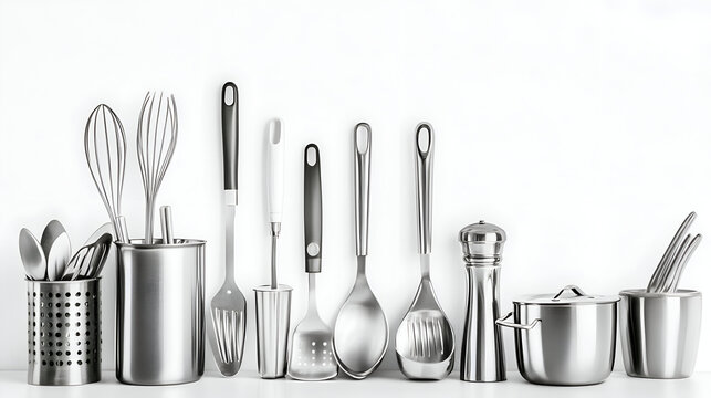 set of kitchen utensils