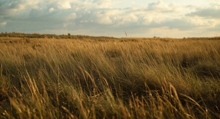 Rough pastureland with abundant high grass