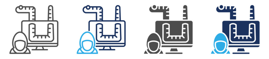 Obraz premium worms icon set multi concept